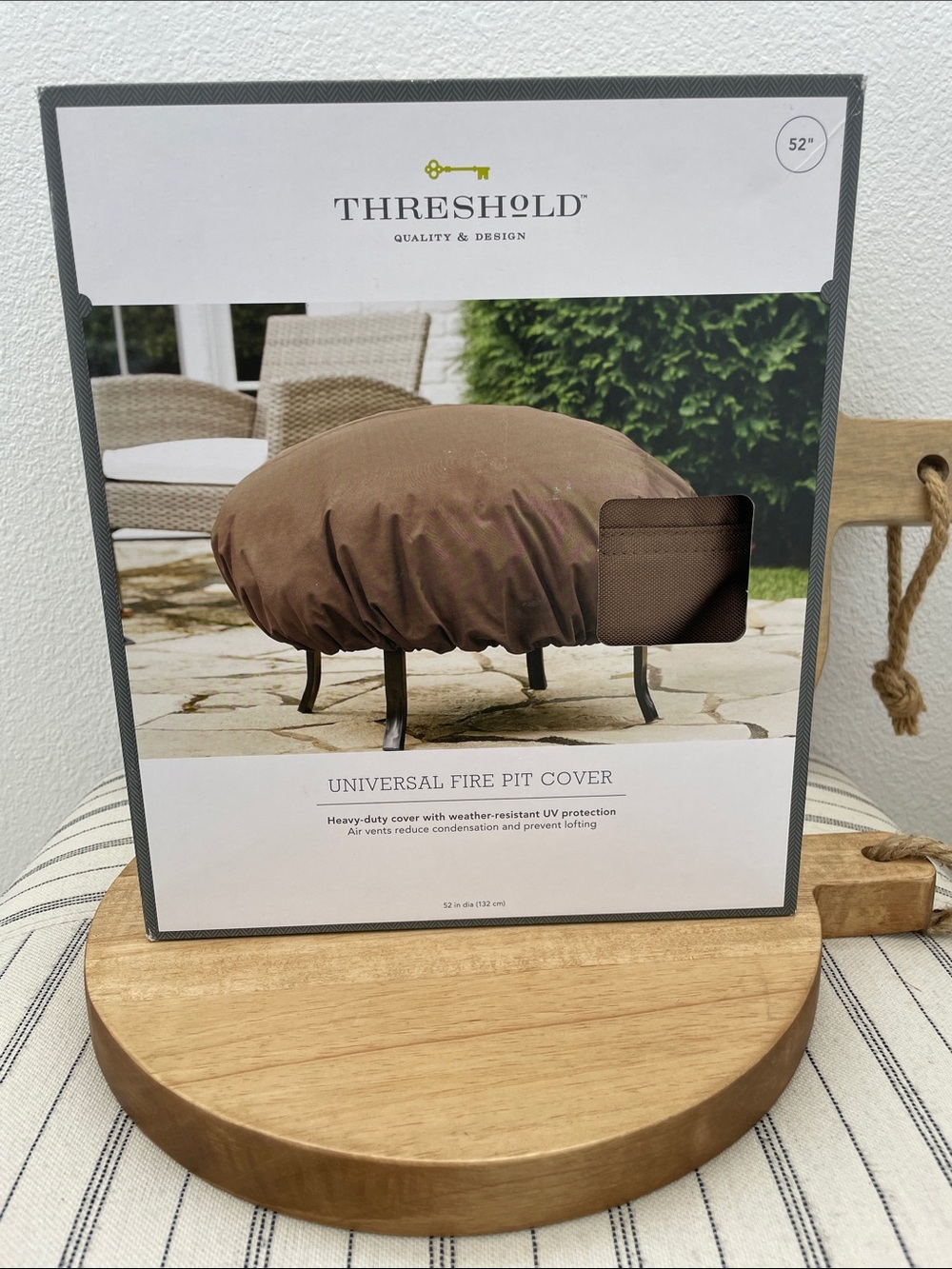 SALE! 50% Off Threshold Brown Universal Fire Pit Cover